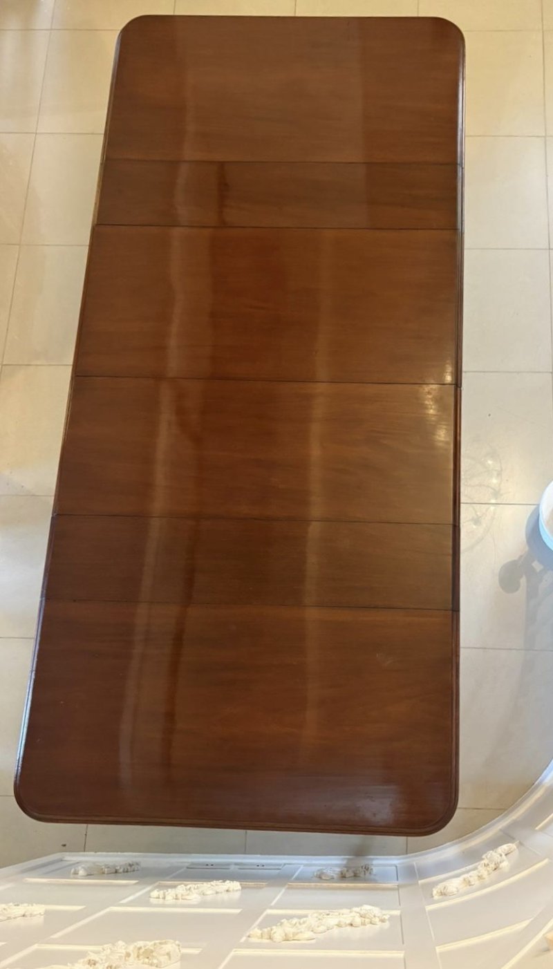 Large Antique Victorian Quality Figured Mahogany 12 Seater Extending Dining Table - Image 11